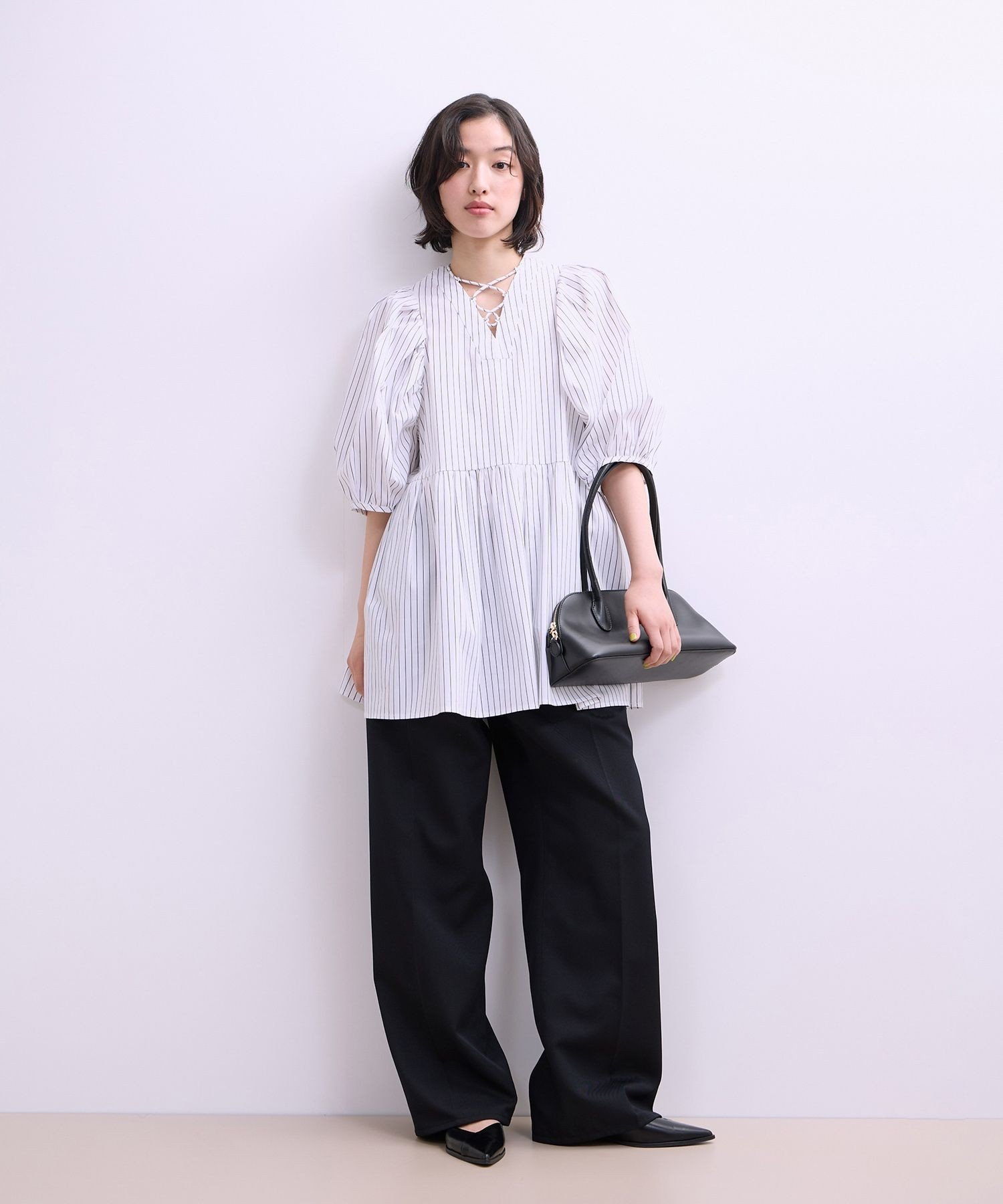 ADAM ET ROPE'｜【WEB限定】2WAYバルーンスリーブチュニック | Rakuten