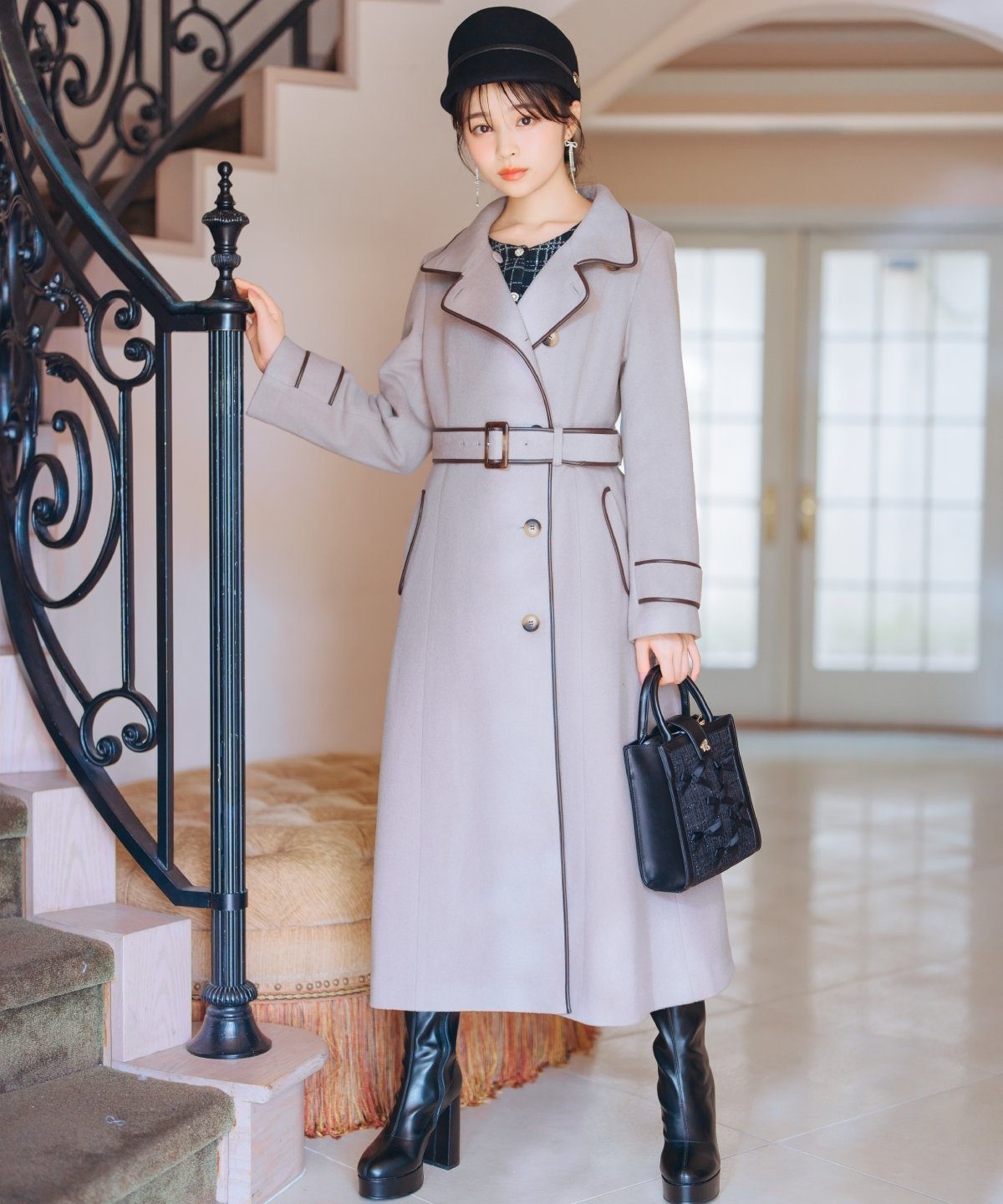 WILLSELECTION｜配色ケープコート | Rakuten Fashion(楽天ファッション