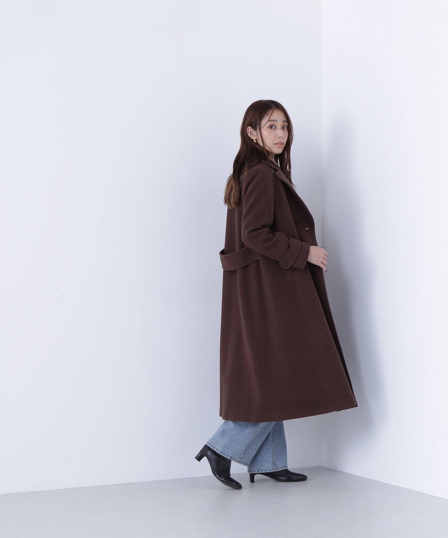 NATURAL BEAUTY BASIC｜ビッグカラーダブルチェスターコート | Rakuten