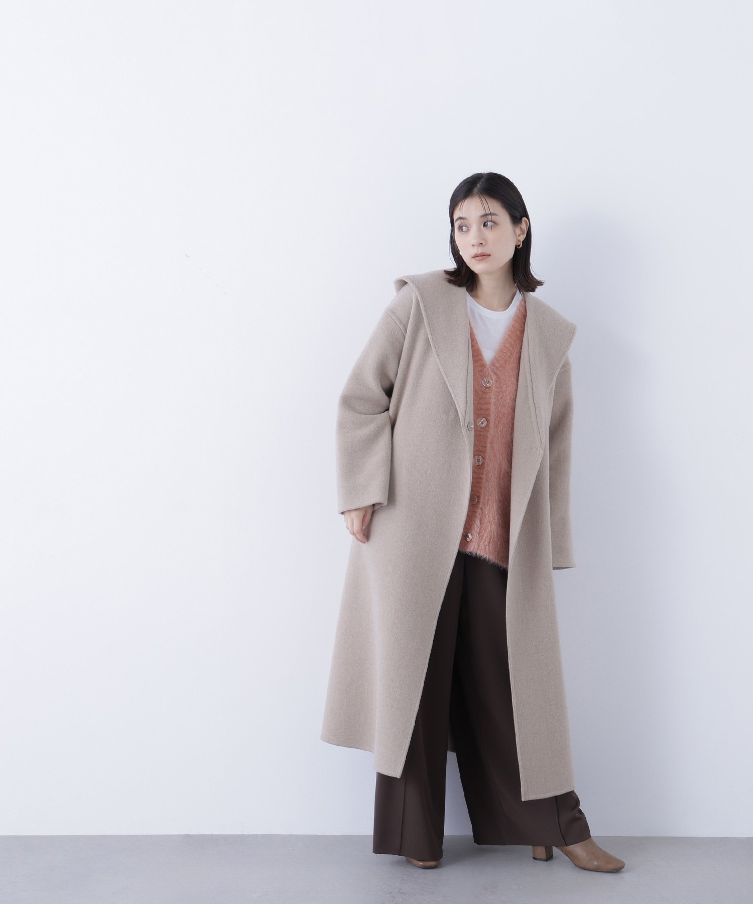 NATURAL BEAUTY BASIC｜フーデッドロングコート | Rakuten Fashion
