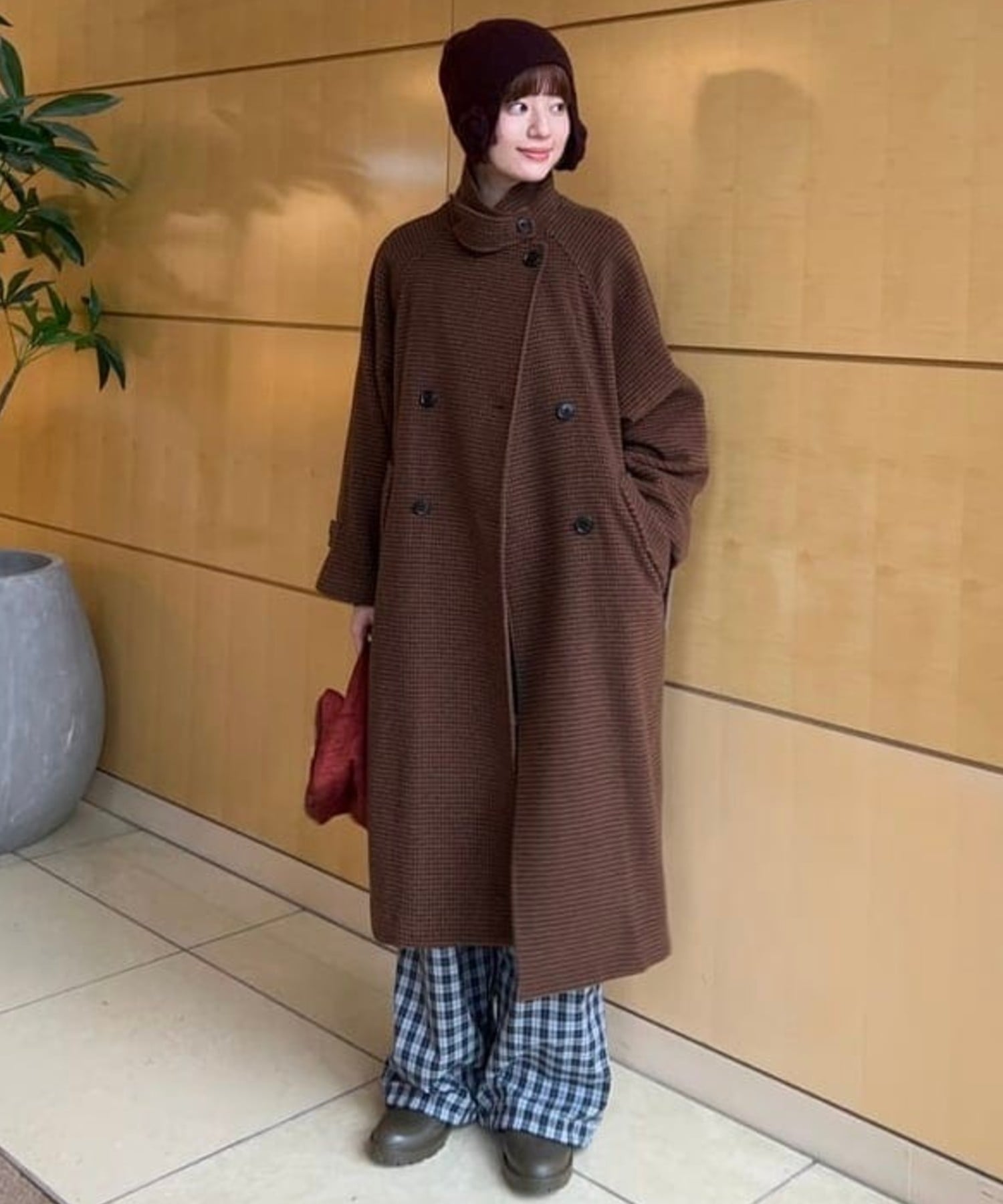 BEAMS WOMEN｜【SALE】スタンドカラー ダブル コート 冬アウター