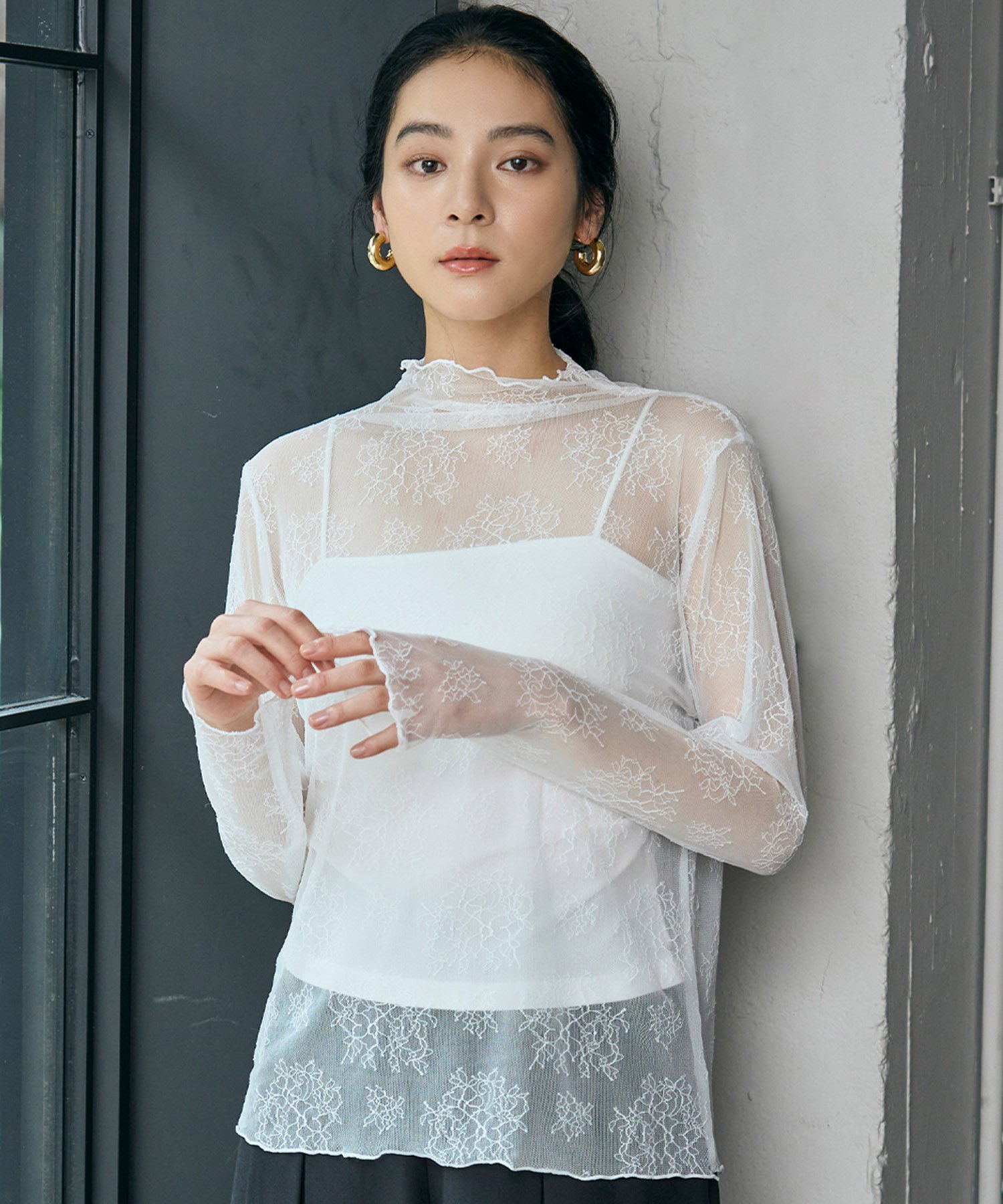 RIVER FIELD & Co.｜シースルートップス シアートップス 長袖