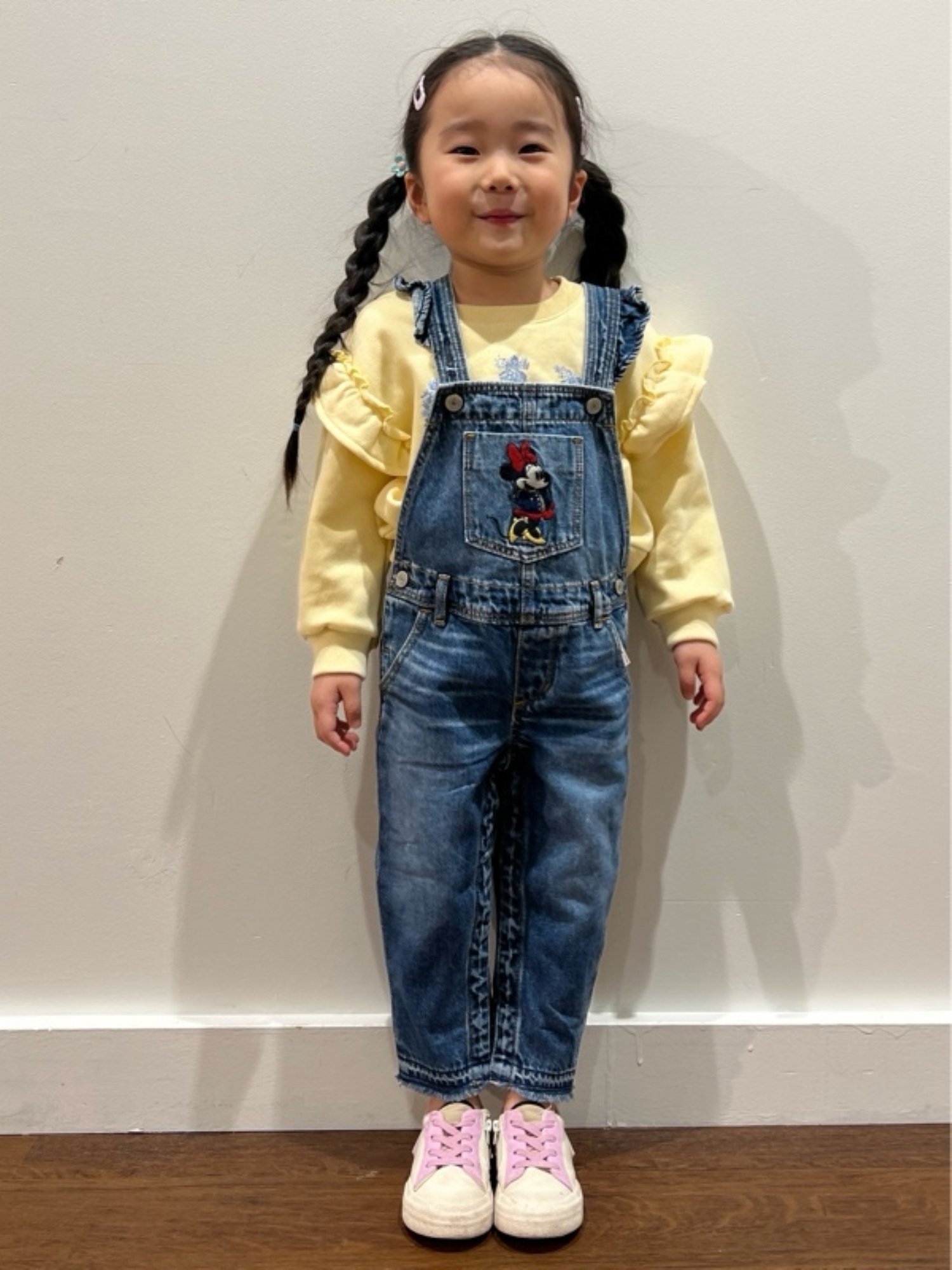 GAP｜(K)babyGap ディズニー ミニーマウス ウォッシュウェルデニム