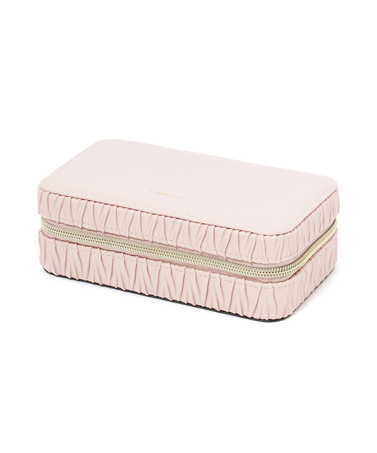 Francfranc｜エンボス トラベルジュエリーボックス M ピンク | Rakuten