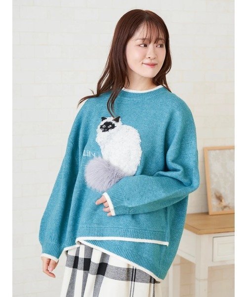LUDIC PARK｜ネコデザインクロスプルオーバー | Rakuten Fashion(楽天