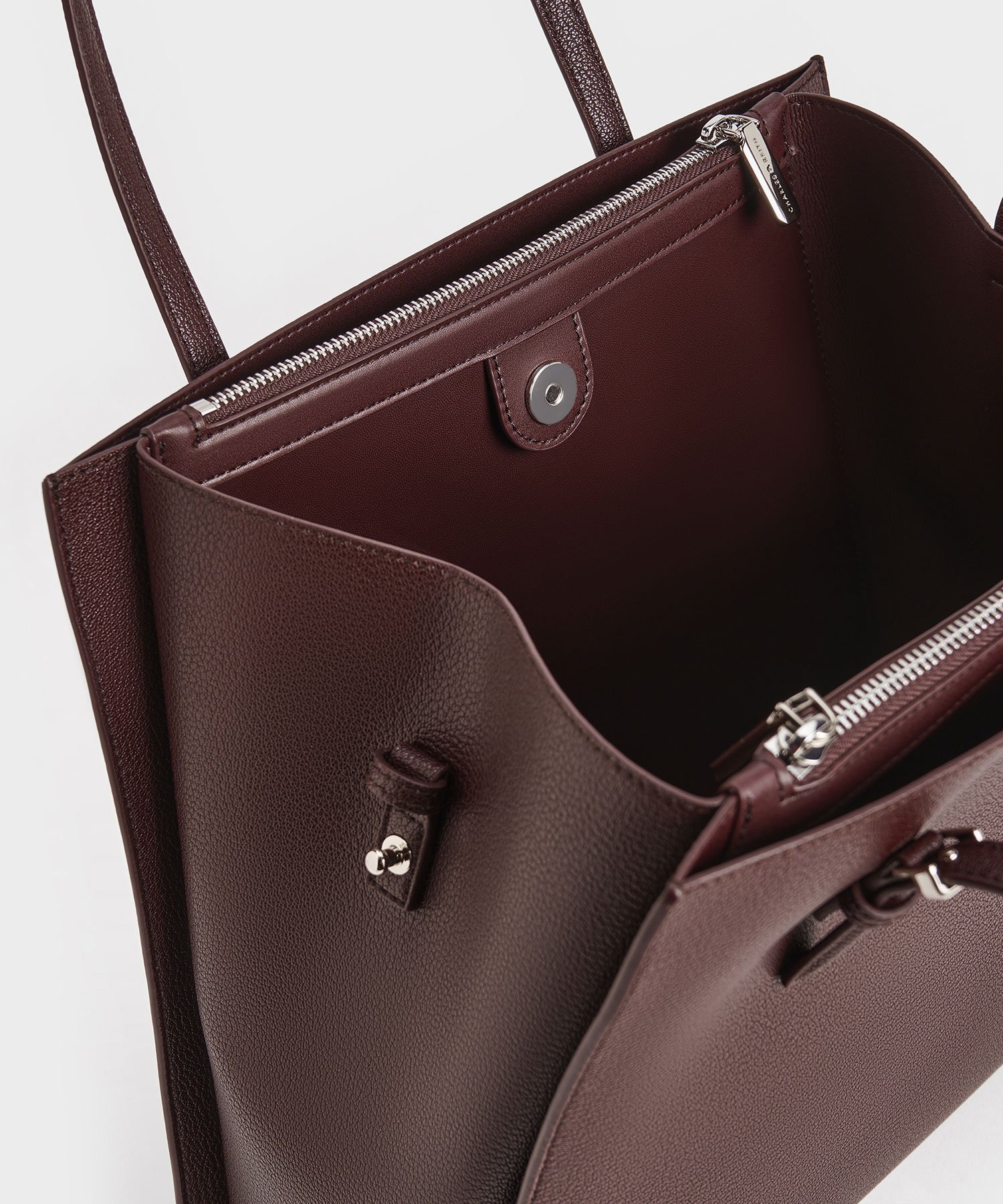 CHARLES & KEITH｜クラシックダブルハンドル トートバッグ | Rakuten