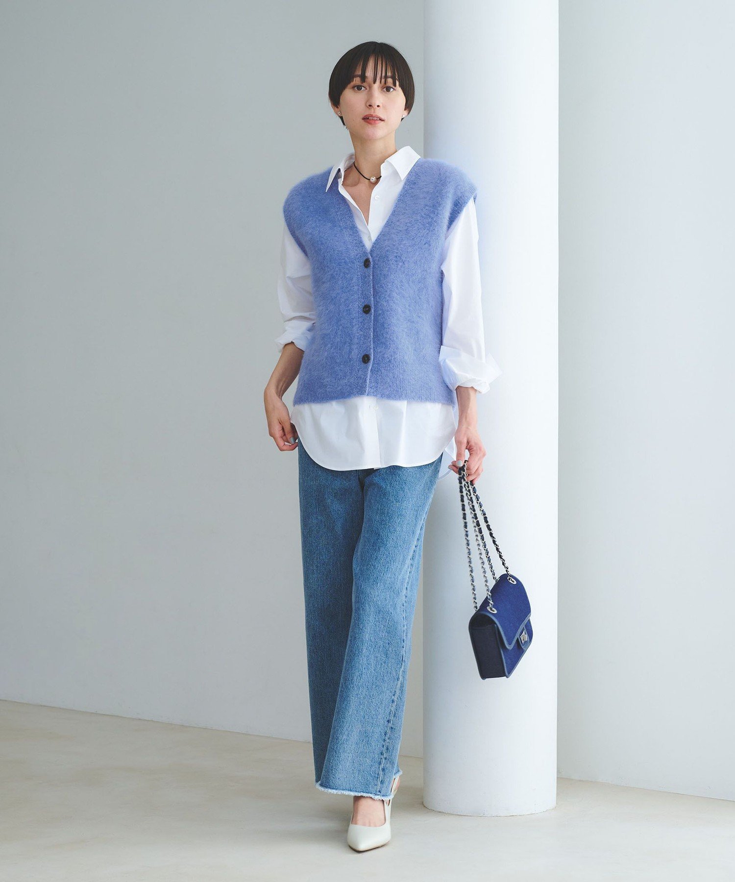 UNITED ARROWS｜フォックスカシミヤ Vネック ベスト | Rakuten Fashion