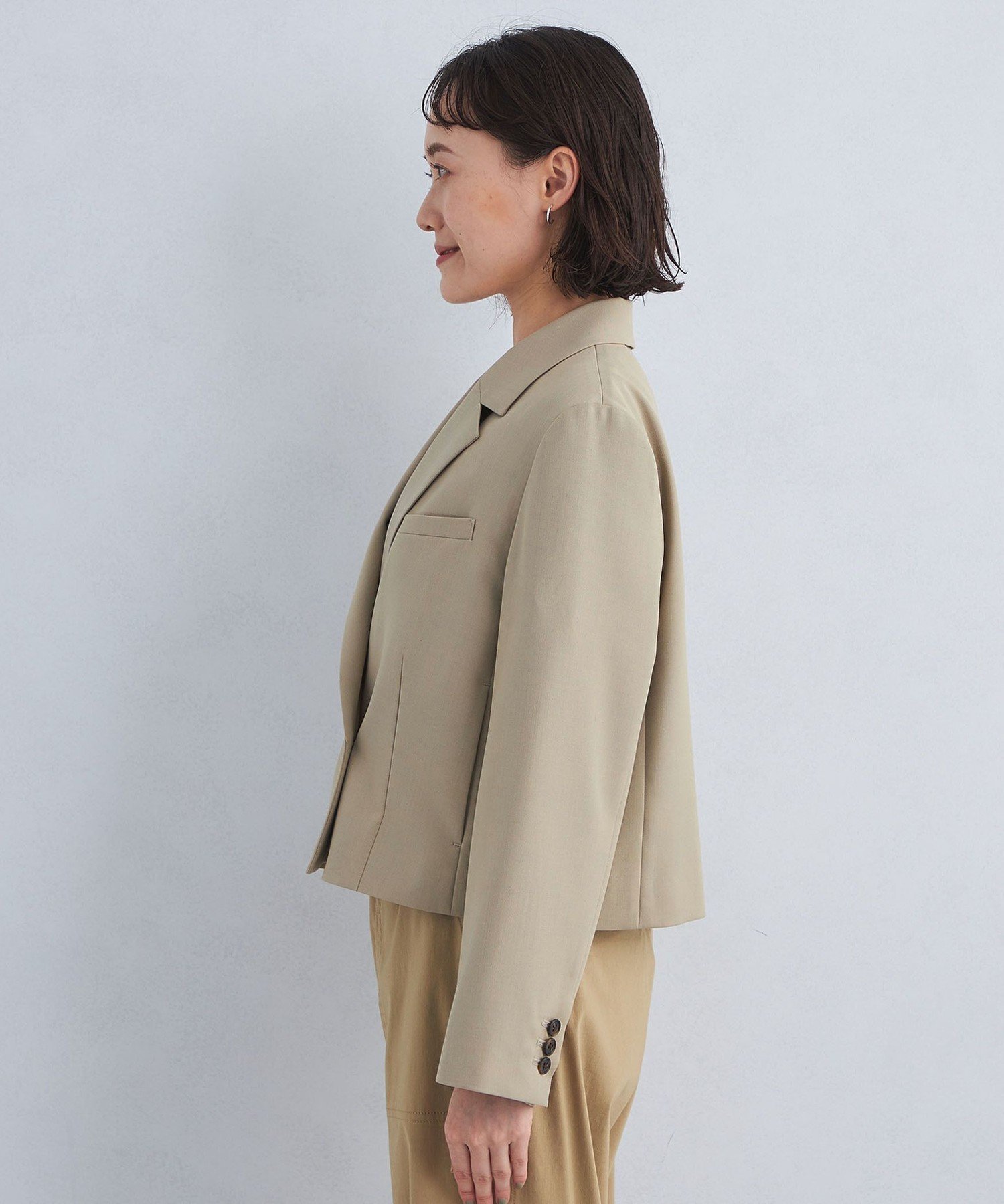 UNITED ARROWS LTD. OUTLET｜ツイル クロップド ジャケット -マシン