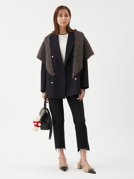 Mila Owen｜金釦ダブルブレストロングブレザー | Rakuten Fashion(楽天