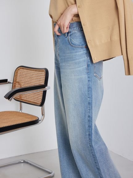 Mila Owen｜ハイライズルーズフィットバギーデニム | Rakuten Fashion