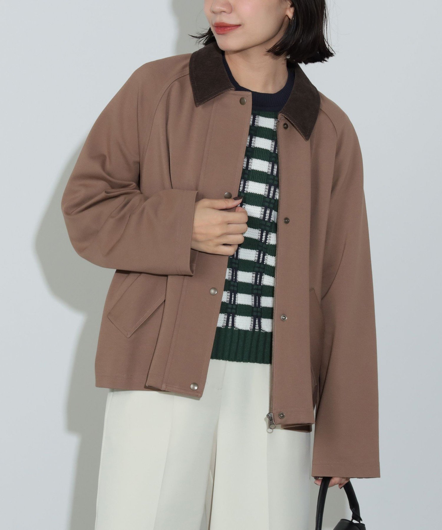 BEAMS HEART｜襟コーデュロイ ブルゾン | Rakuten Fashion(楽天