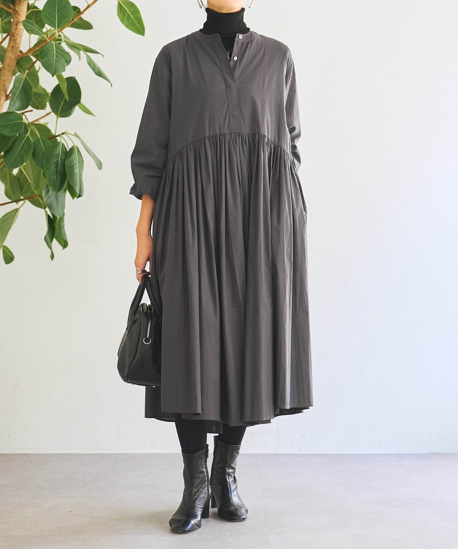 BEARDSLEY｜ギャザーワンピース | Rakuten Fashion(楽天ファッション