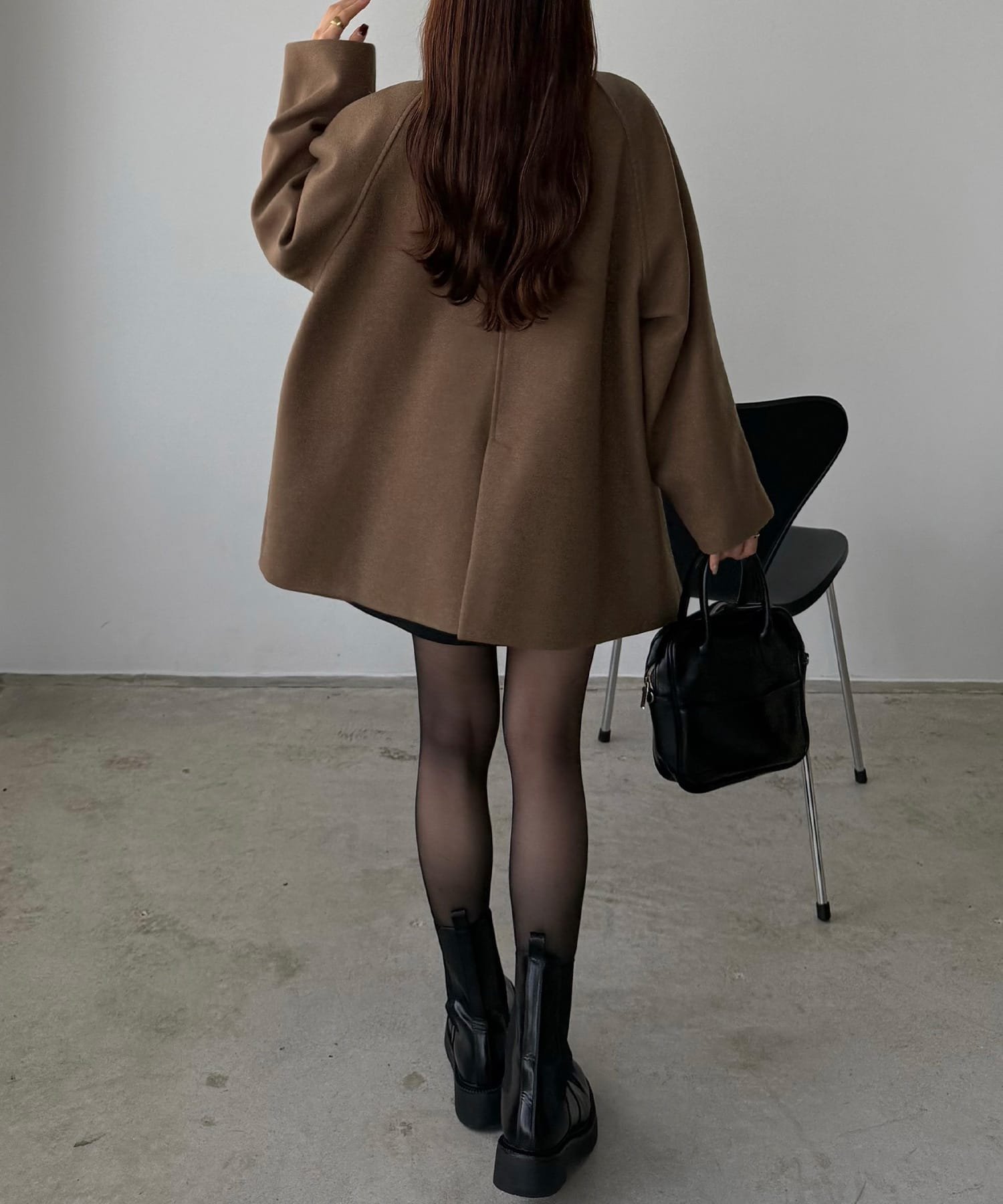 JUNOAH｜callautia ゴールドボタンミドルコート | Rakuten Fashion