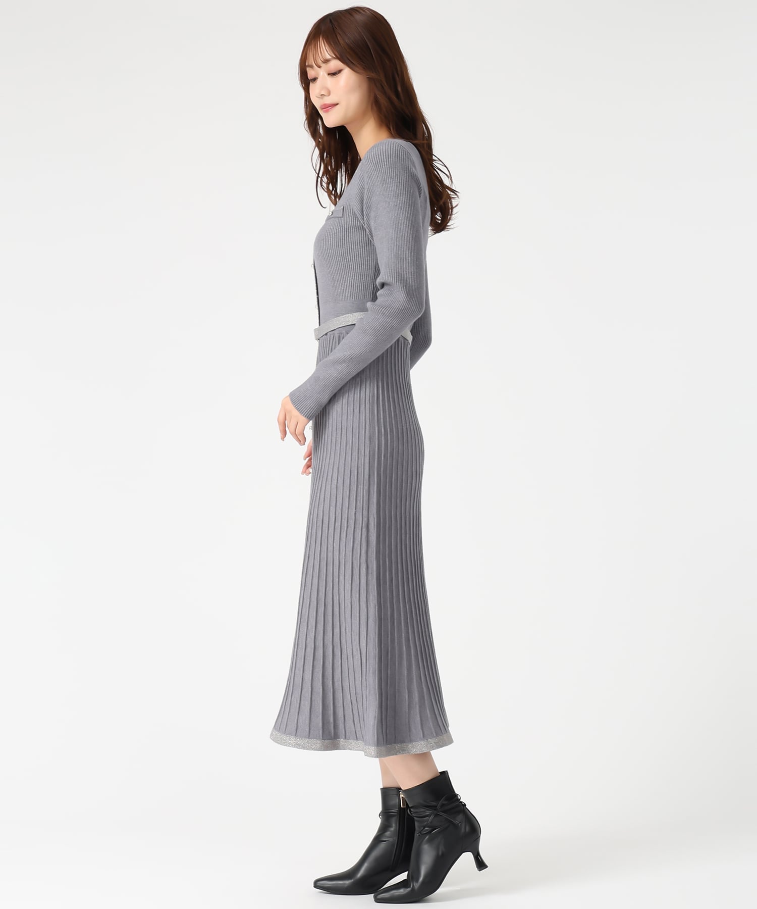 MISCH MASCH｜MM547404 ラメ配色ニットワンピース | Rakuten Fashion