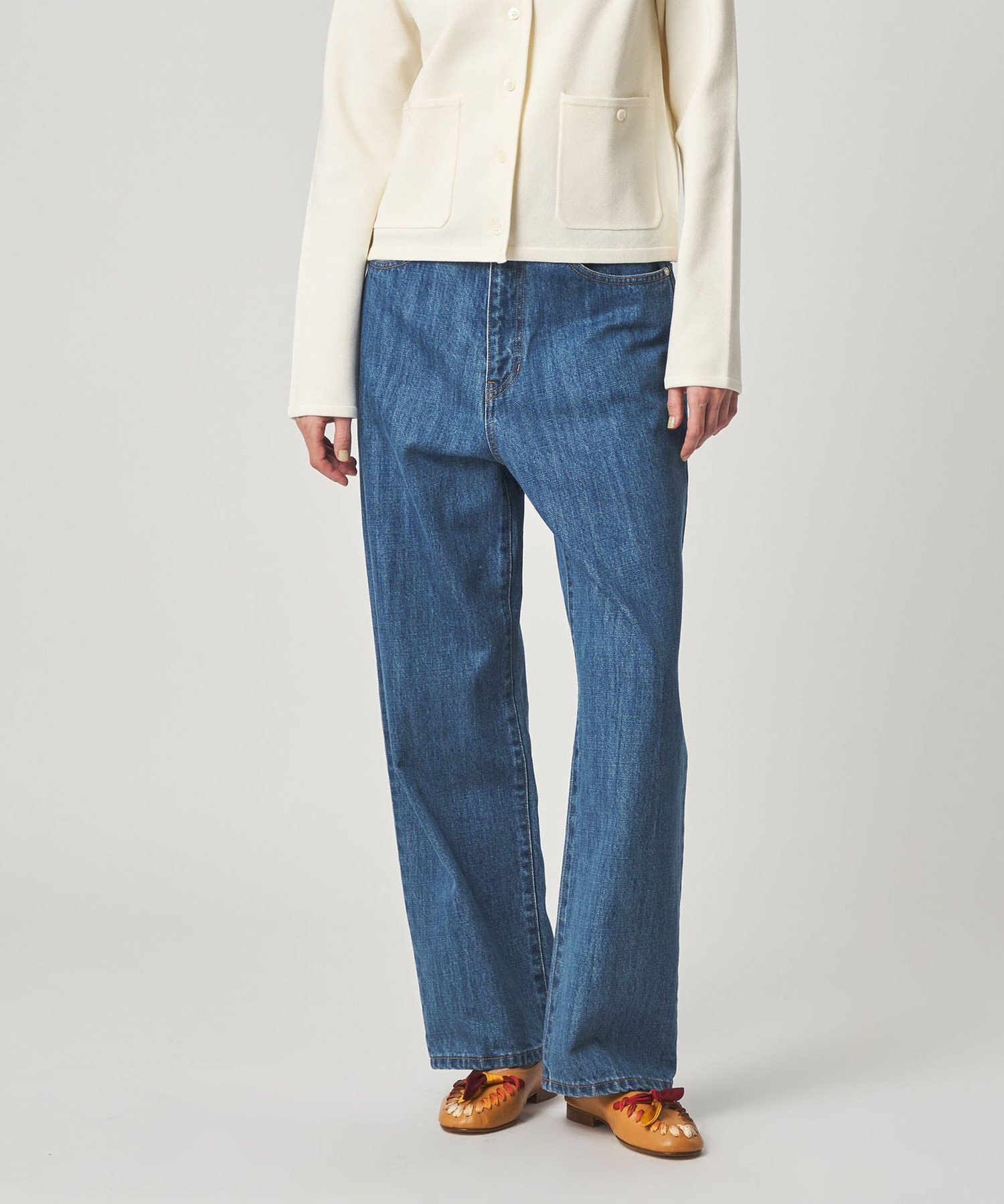 はむはむ　Steven Alan コットン デニム ストレート パンツ Steven Alan＞コットン デニム ストレート パンツ