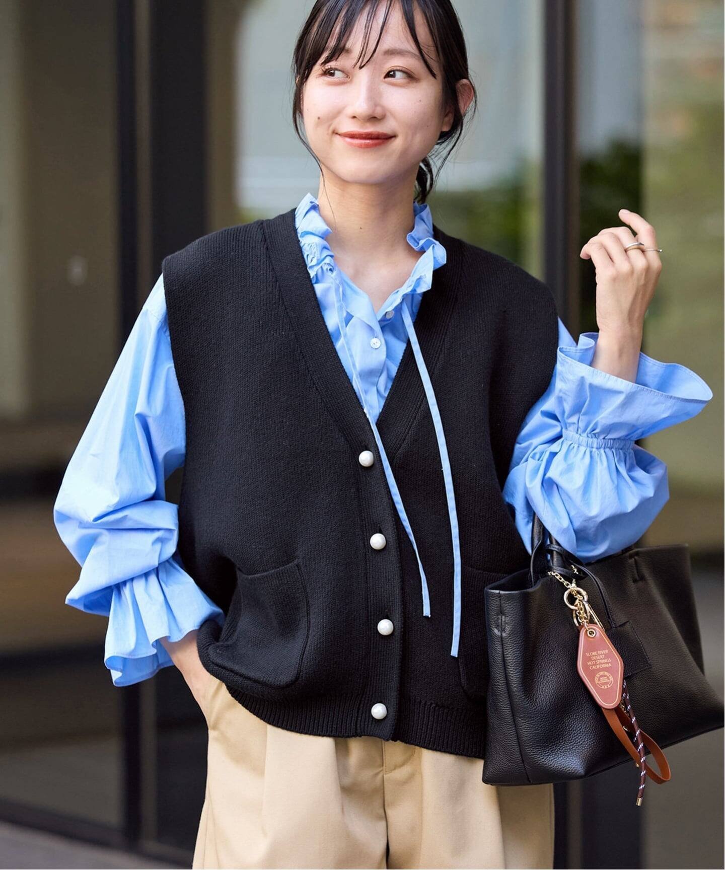 SLOBE IENA｜《WEB限定/追加2》パールニットベスト | Rakuten Fashion