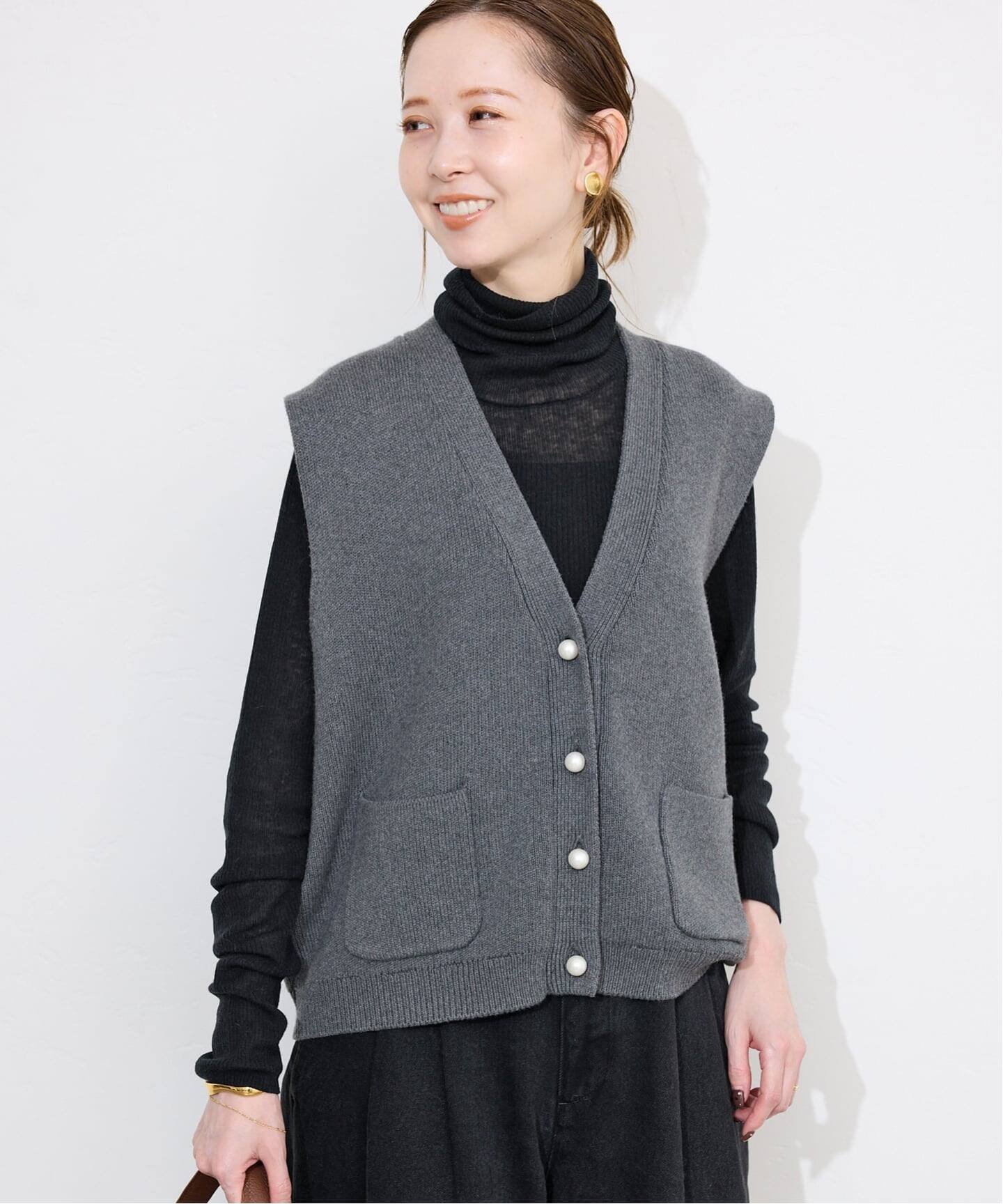 SLOBE IENA｜《WEB限定/追加2》パールニットベスト | Rakuten Fashion