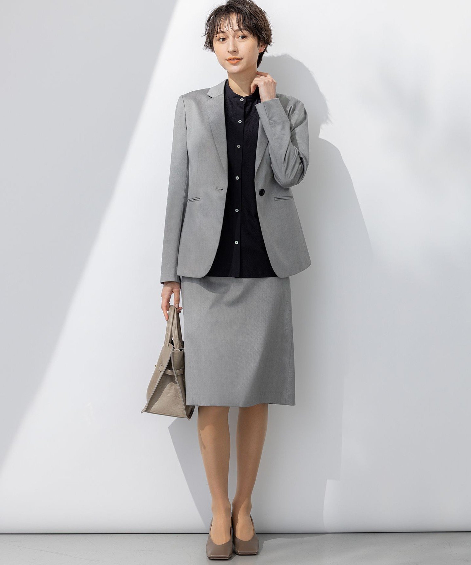 23区｜【洗える】エンブロイダリー コンビ ブラウス | Rakuten Fashion