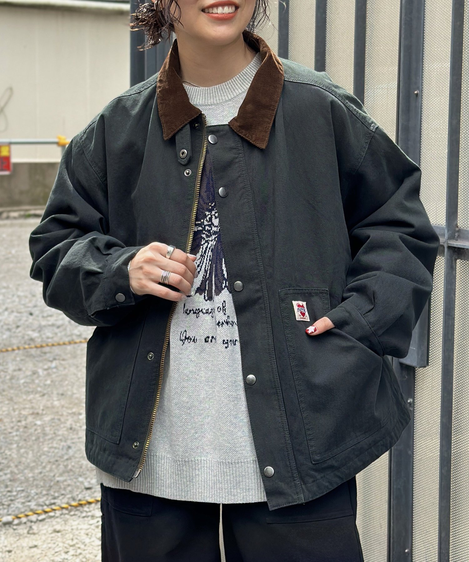 CPCM｜コーデュロイ襟ワークジャケット | Rakuten Fashion(楽天