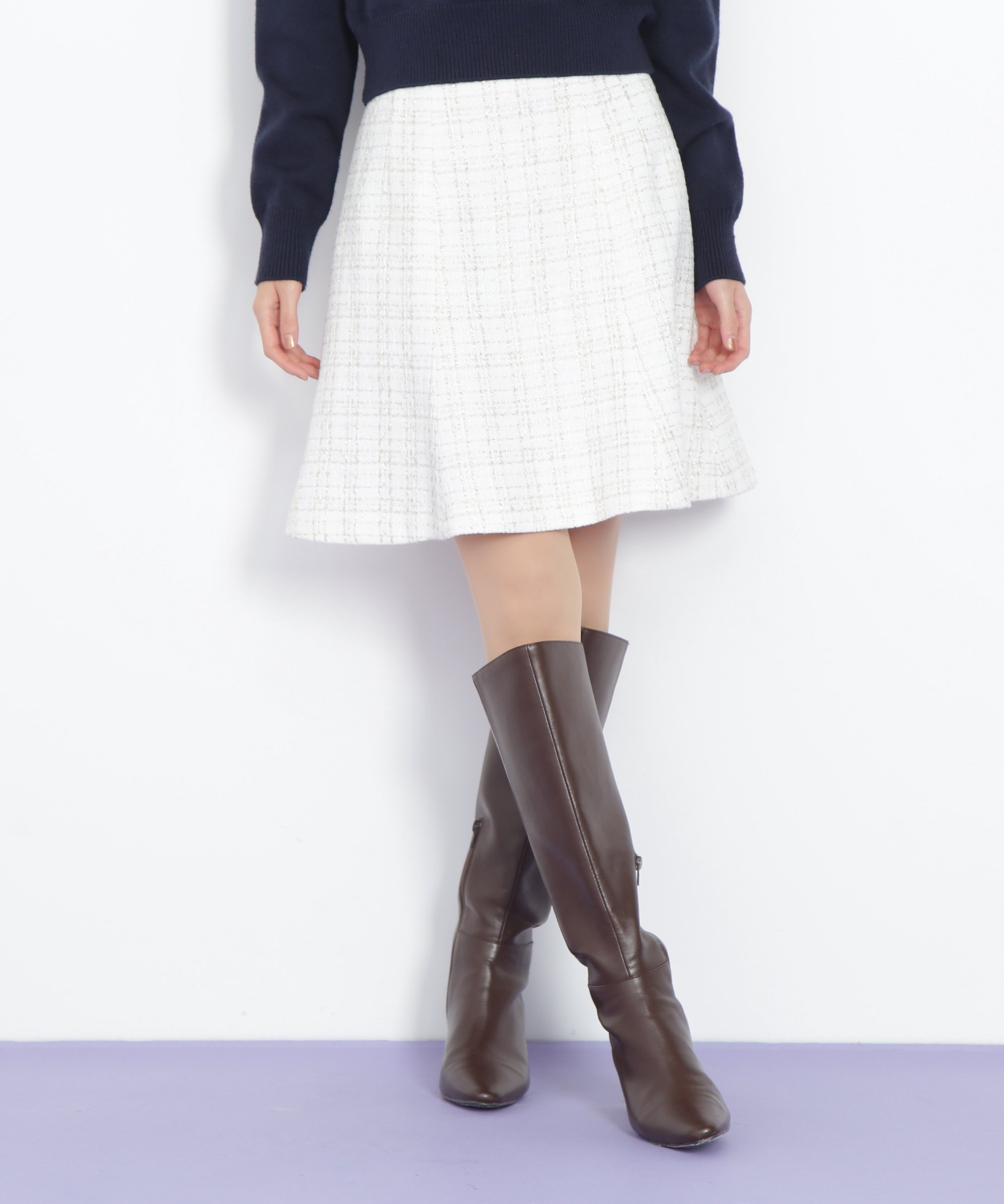 JILL by JILL STUART｜ラメツィードミニスカート | Rakuten Fashion