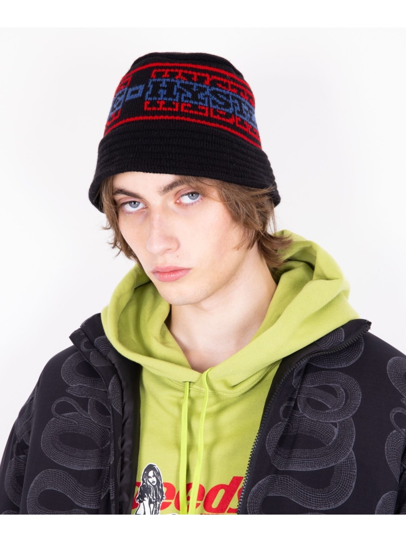 楽天市場】HYSTERIC GLAMOUR STRIPE LOGO ニットバケットハット