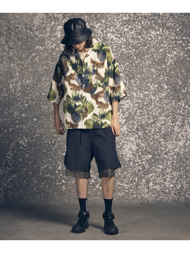楽天市場】MAISON SPECIAL Side Zip Layering Wide Short Pants メゾン