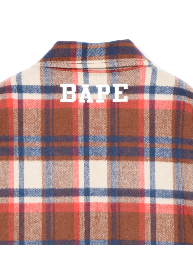 楽天市場】A BATHING APE BAPE CHECK ZIP CPO JACKET ア ベイシング