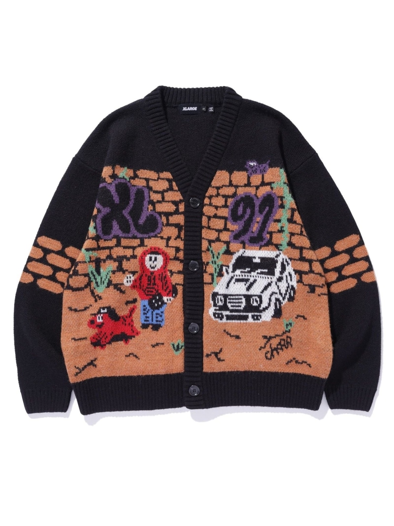 楽天市場】【SALE／10%OFF】XLARGE BOY KNIT CARDIGAN エクストラ