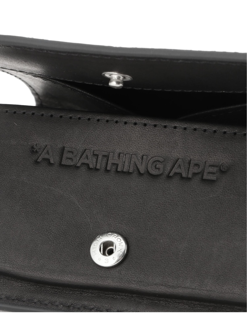 楽天市場】A BATHING APE EMBOSSED LEATHER MINI WALLET ア ベイシング