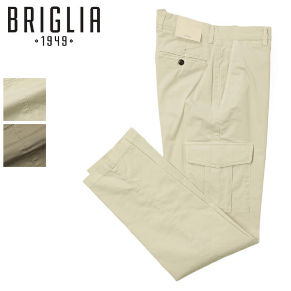 新品 BRIGLIA1949 ストレッチ カーゴチノパン Mサイズ（81cm） コットンストレッチ カーゴパンツ【ANNAPOLIS】｜BRIGLIA 1949