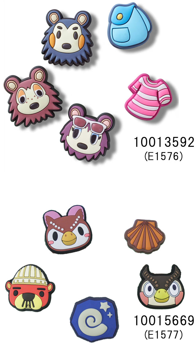 楽天市場】クロックス ジビッツ シューパーツどうぶつの森 5個セット