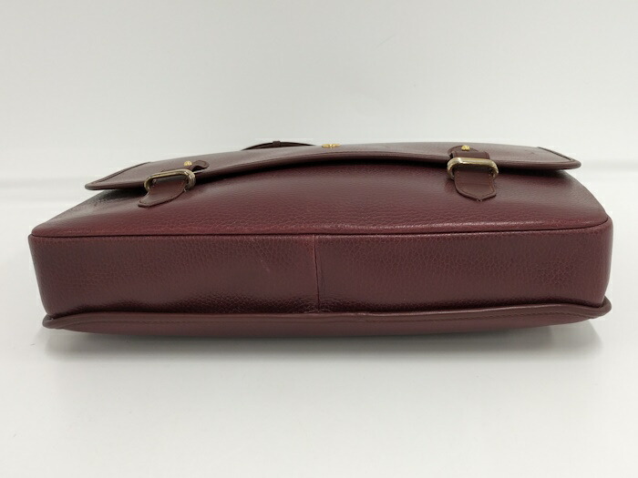 楽天市場】Cartier ビジネス バッグ マストライン レザー ボルドー