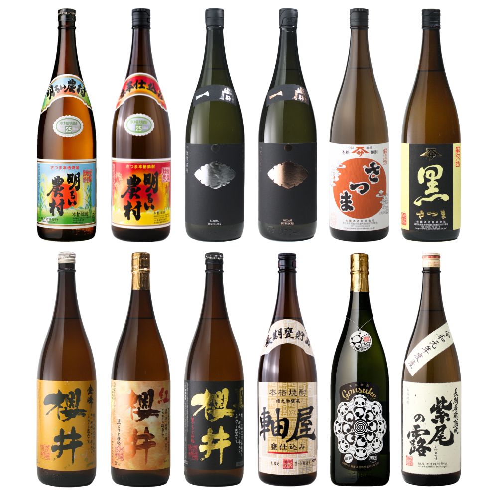 楽天市場】芋焼酎 1800ml×60本 飲み比べセット 村尾 魔王 伊佐美 萬膳