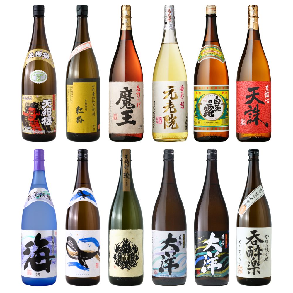 楽天市場】芋焼酎 1800ml×60本 飲み比べセット 村尾 魔王 伊佐美 萬膳
