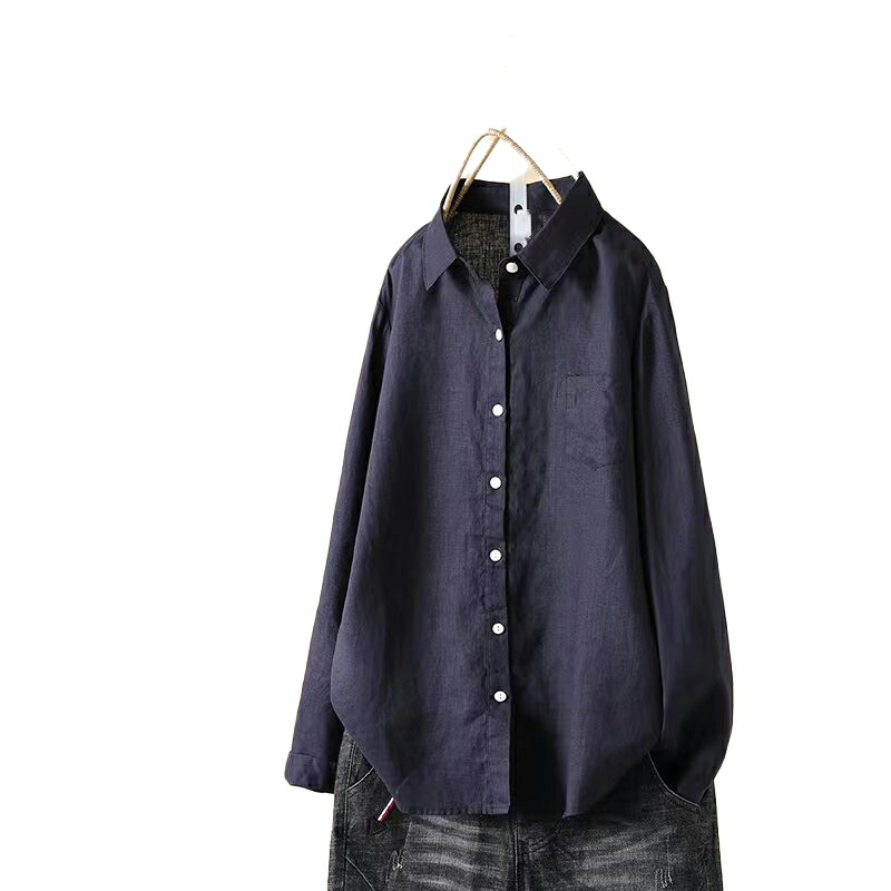 楽天市場】リネンシャツ リネン100％ レディース 春 夏 秋 冬 M L XL