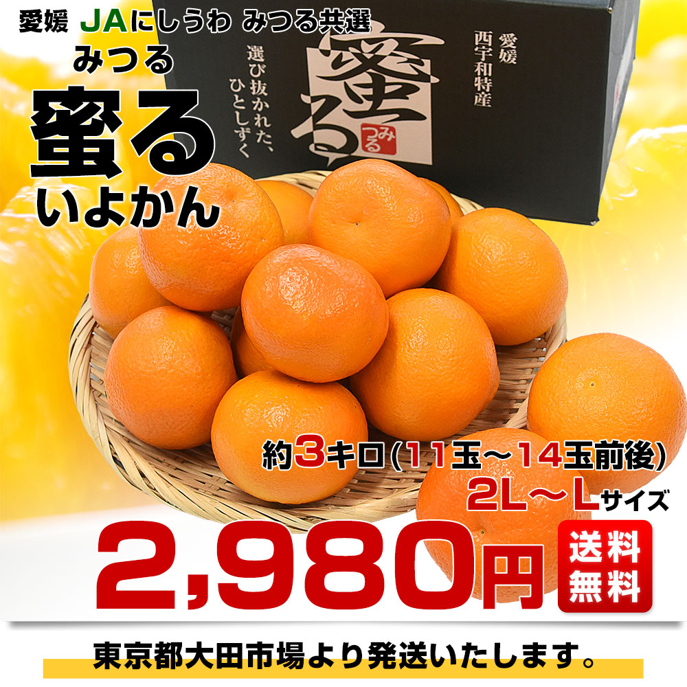 楽天市場】愛媛県産 JAにしうわ みつる共選 プレミアムいよかん 蜜る