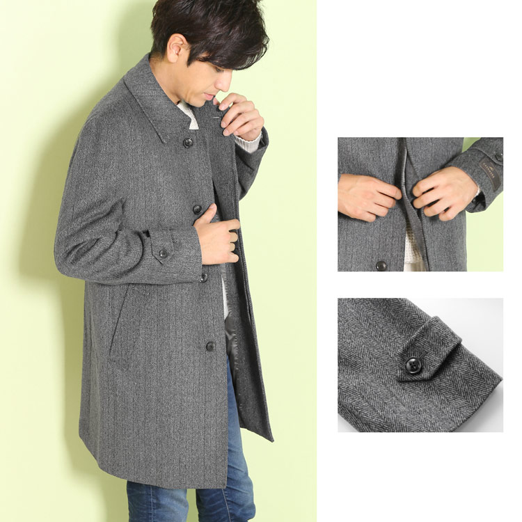楽天市場】【4h限定20%off】ステンカラーコート メンズ メンズ
