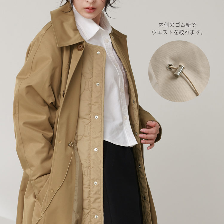 楽天市場】ロングコート レディース 3way 中綿 ライナー 付き 秋 冬 春