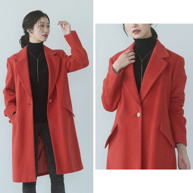 楽天市場】【4h限定20%off】チェスターコート アンゴラ ウール混