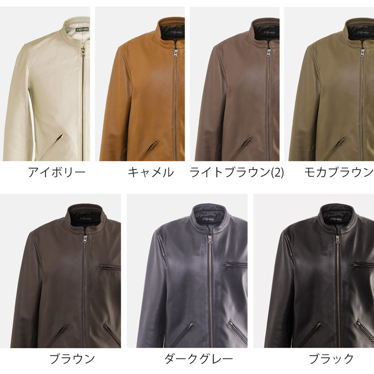 楽天市場】レザージャケット メンズ 本革 ラムレザー 軽量 シングル