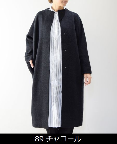 楽天市場】evam eva(エヴァムエヴァ)press wool long coat 3colormade