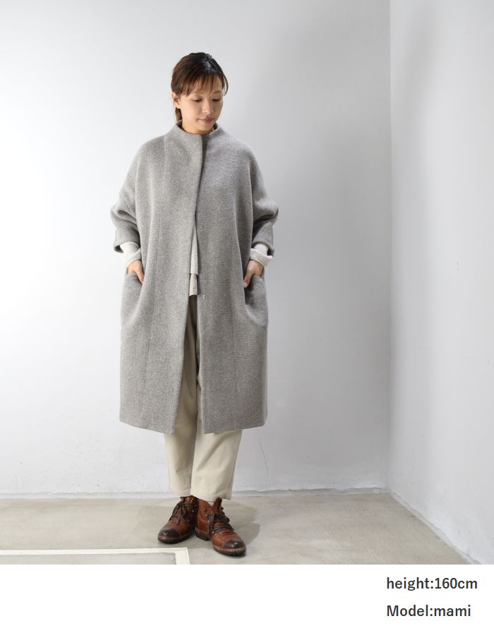 楽天市場】evam eva(エヴァムエヴァ)wool tweed coat 3colormade in