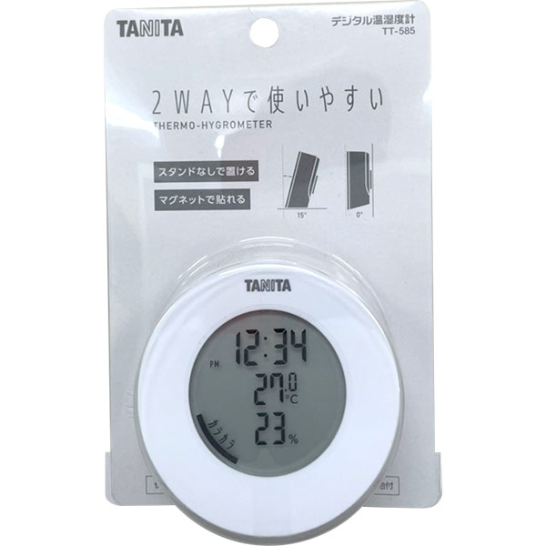 楽天市場】タニタ TANITA デジタル温湿度計 ホワイト TT-585-WH 温度計