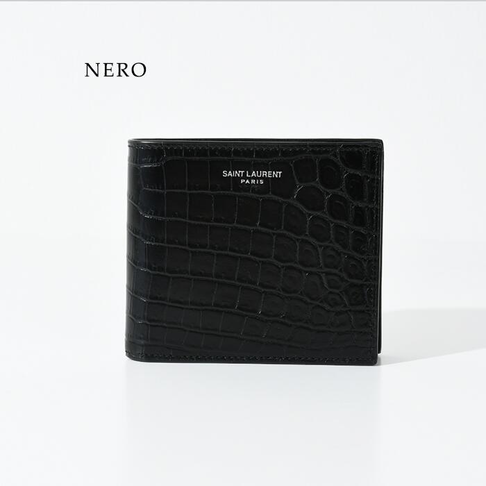 楽天市場】SAINT LAURENT サンローラン 折りたたみ財布 クロコ柄