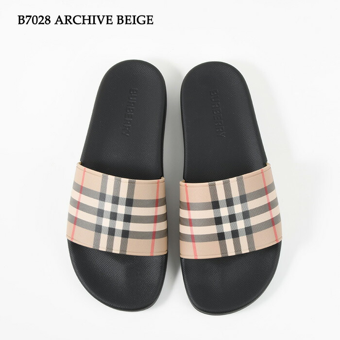 楽天市場】BURBERRY バーバリー シューズ チェック スライド サンダル