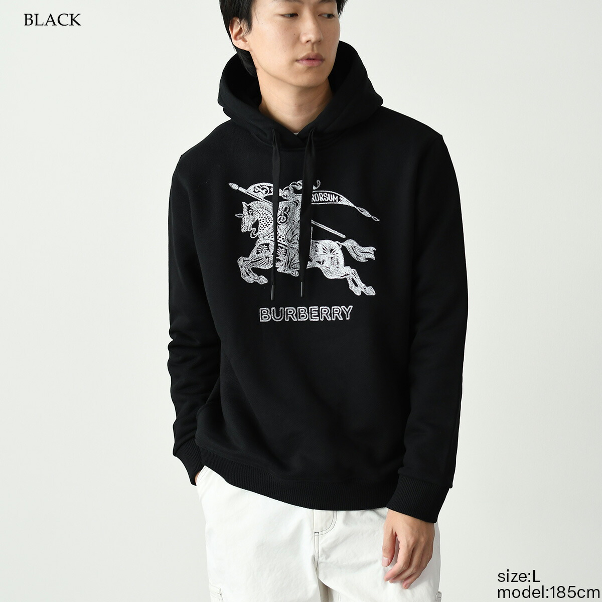 楽天市場】BURBERRY バーバリー トップス パーカー エンブロイダリー