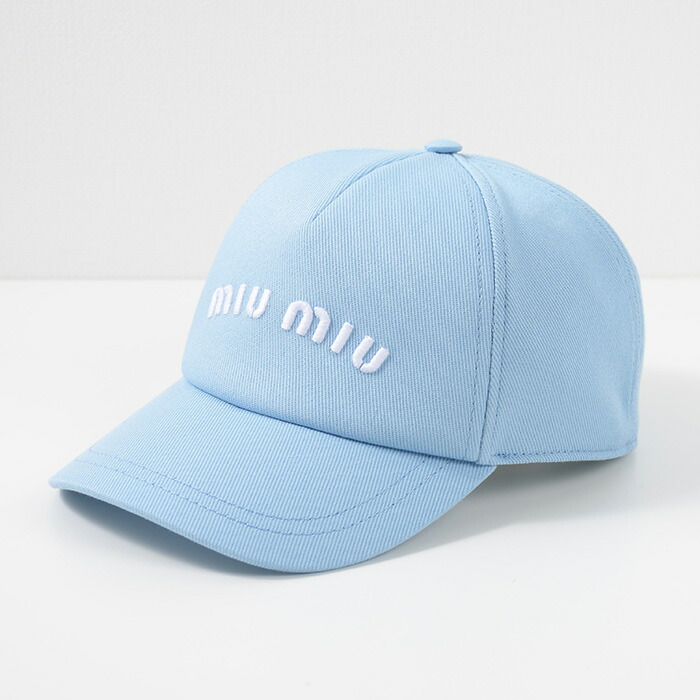 楽天市場】MIU MIU ミュウミュウ キャップ 帽子 ドリル ベースボール