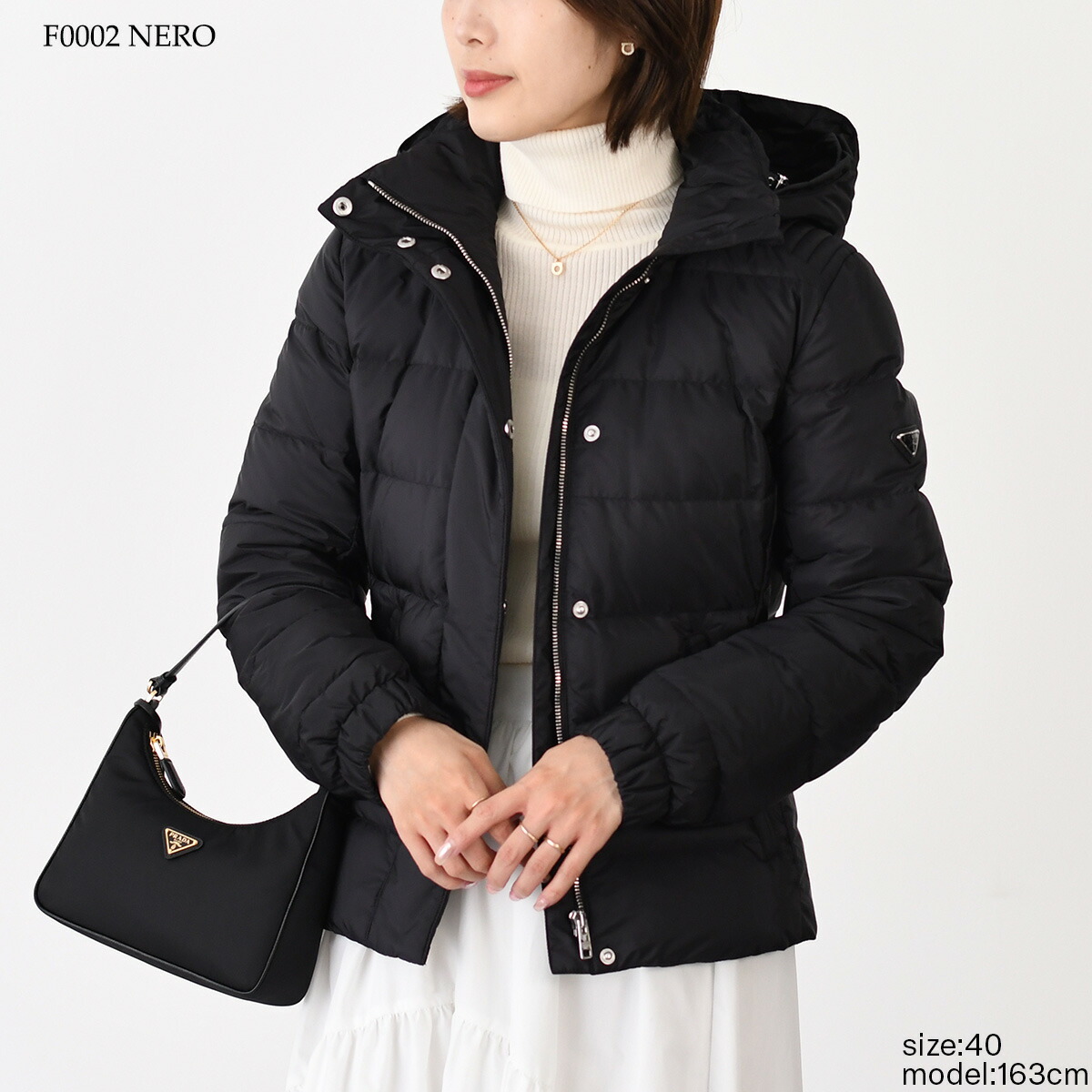 楽天市場】PRADA プラダ ジャケット フード付きショートダウン