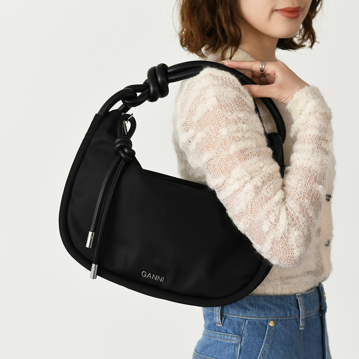 楽天市場】GANNI ガニー バッグ ハンドバッグ ショルダーバッグ KNOT