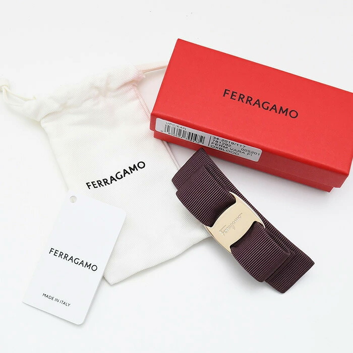 楽天市場】FERRAGAMO フェラガモ ヘアアクセサリー VARA ヴァラリボン